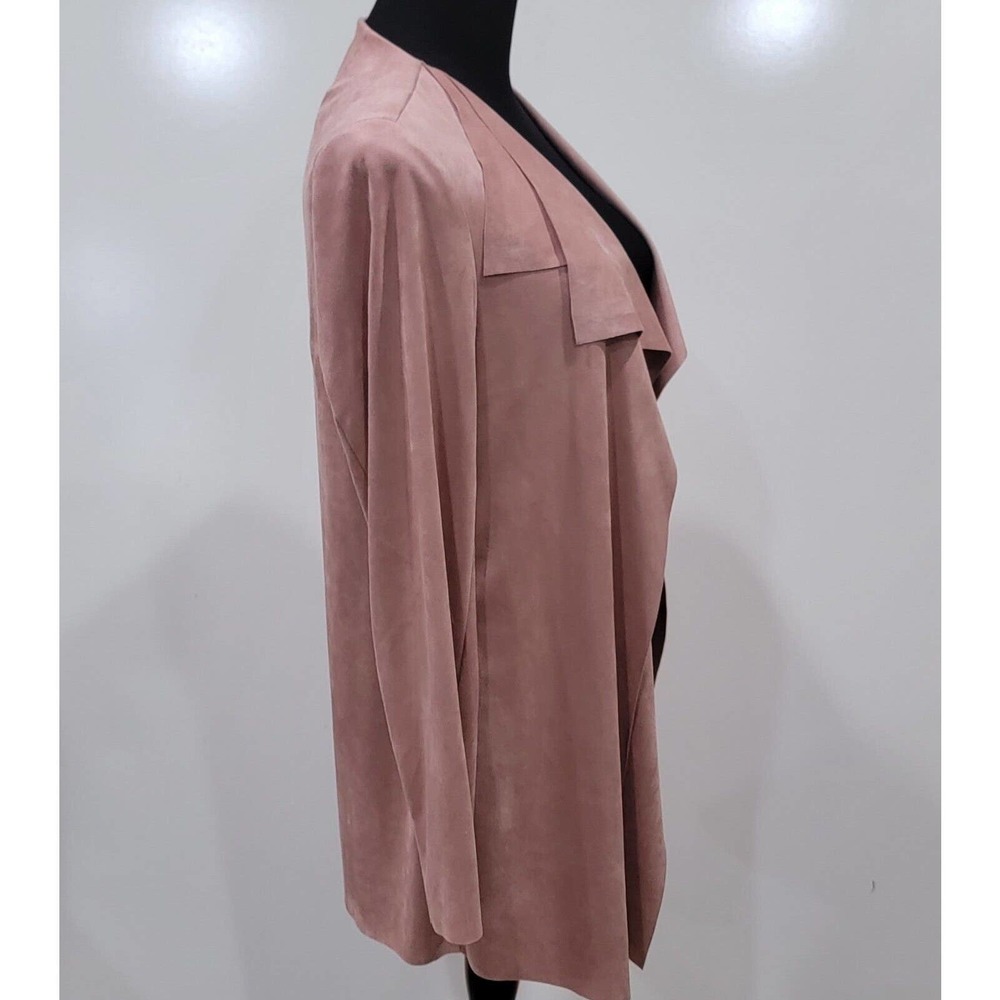 Kut From The Kloth Faux Suede Open Cardigan Jacket Drape Front Oversized Medium - Picture 6 of 8